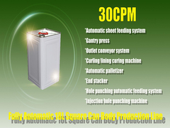 30cpm آلة صنع علب الصفيح الأوتوماتيكية الكاملة لإنتاج دلاء الطلاء المعدني