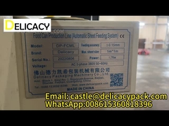 تحميل تلقائي ونظام تغذية ورق لخط صناعة أسفل 83 / 99 / 127mm