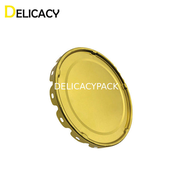 صفيح صفيح الركيزة المعدنية الحديد يمكن الأغطية ل 10 لتر سطل طلاء كيميائي صناعي مستدير