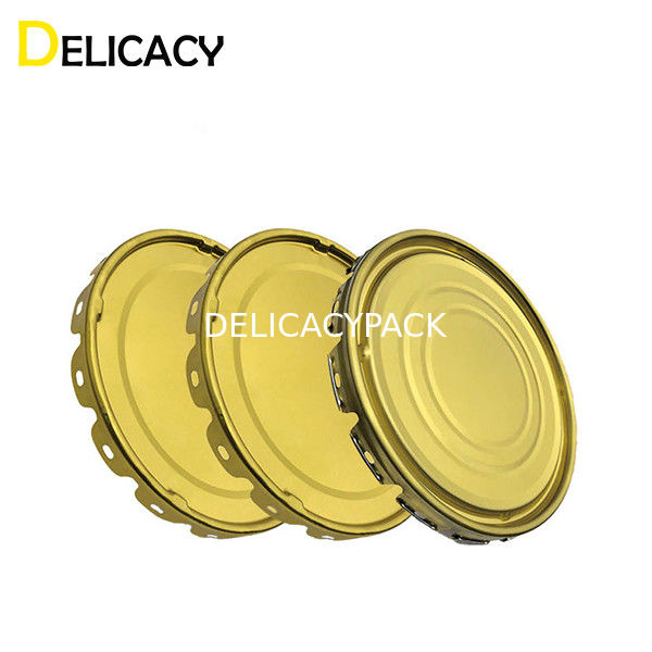 صفيح صفيح الركيزة المعدنية الحديد يمكن الأغطية ل 10 لتر سطل طلاء كيميائي صناعي مستدير