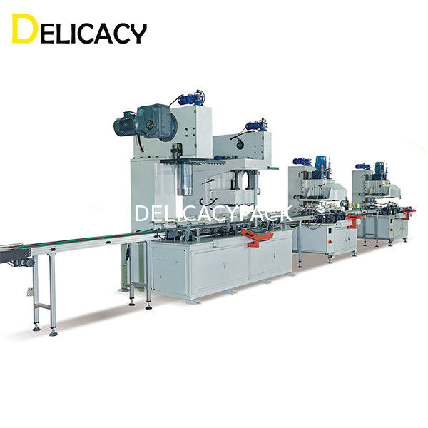 35KW خط إنتاج علب الصفيح الأوتوماتيكي لصناعة العلب الكيميائية الصناعية